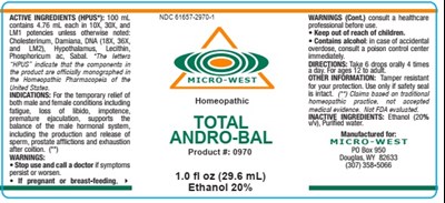1.0 Fl Oz Bottle Label (Total Andro Bal 1.0 Fl Oz Bottle Label)